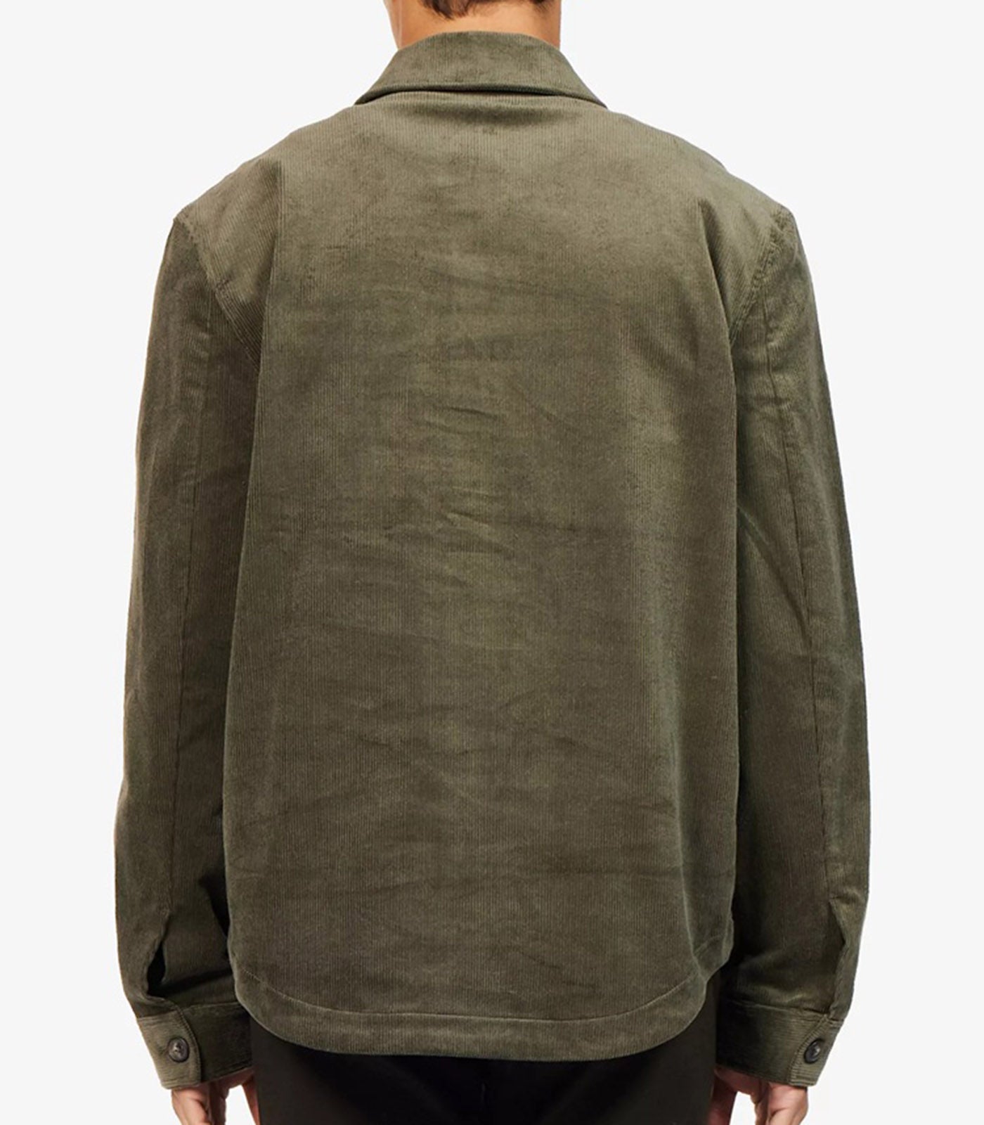 PAIGE - JACE CORD OVERSHIRT in OLIVE BRANCH M367Q46-C884