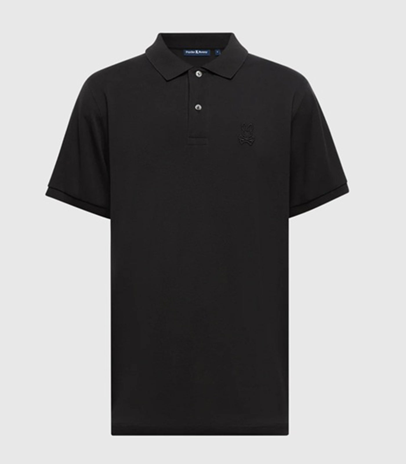 PSYCHO BUNNY - JAMES Premium Pique Polo Shirt in BLACK