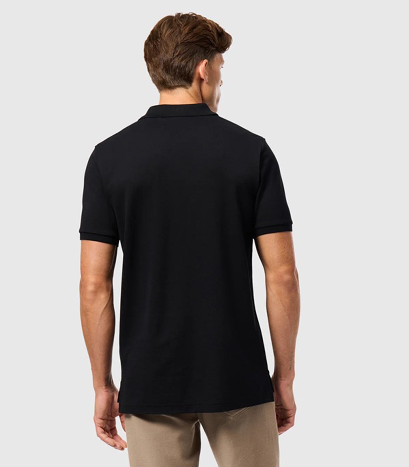 PSYCHO BUNNY - JAMES Premium Pique Polo Shirt in BLACK
