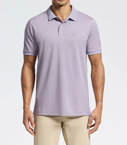 PSYCHO BUNNY - JAMES Premium Pique Polo Shirt in MAUVE SHADOWS