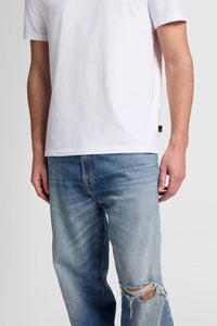 7 FOR ALL MANKIND - LUXE PERFORMANCE T-Shirt in White JSIM237LWT