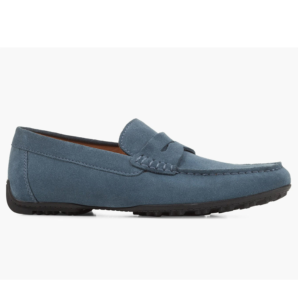 GEOX - KOSMOPOLIS + GRIP - Suede Loafers in AVIO Blue