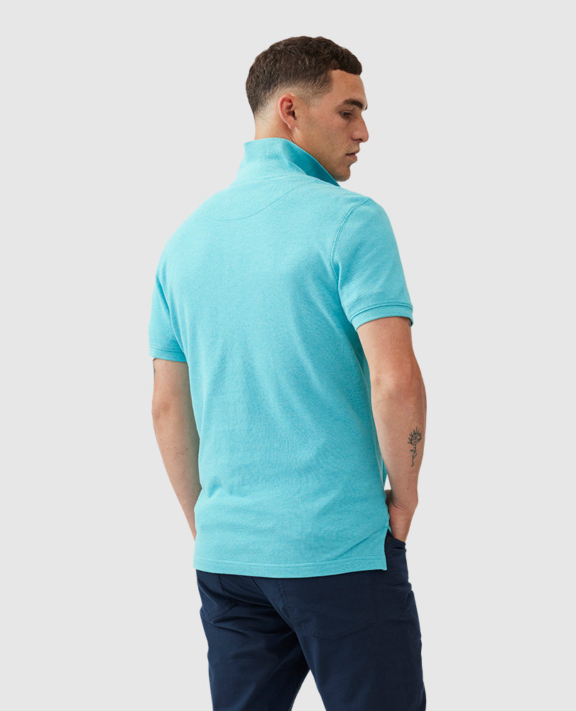 RODD & GUNN - The Gunn Polo In AQUA KP0005