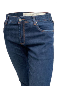 RICHARD J BROWN - TOKYO Model Slim Fit Stretch Cotton Blend Washed Blue Denim Jeans T239.W860