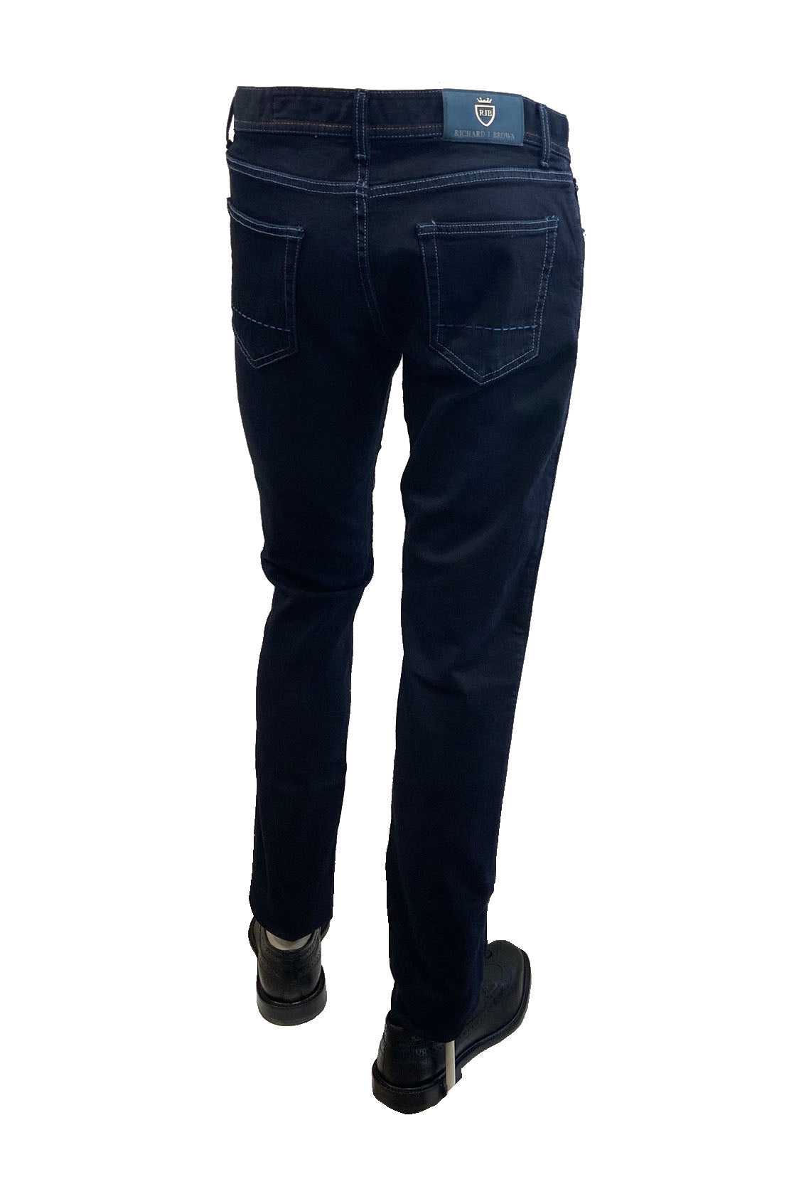 RICHARD J BROWN - TOKYO Model Slim Fit Stretch Cotton ICON Dark Denim Jeans T223.W904