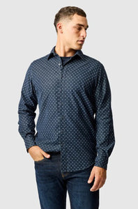 RODD & GUNN - HARRINGTON Sports Fit Shirt in BLUEBERRY LP6576