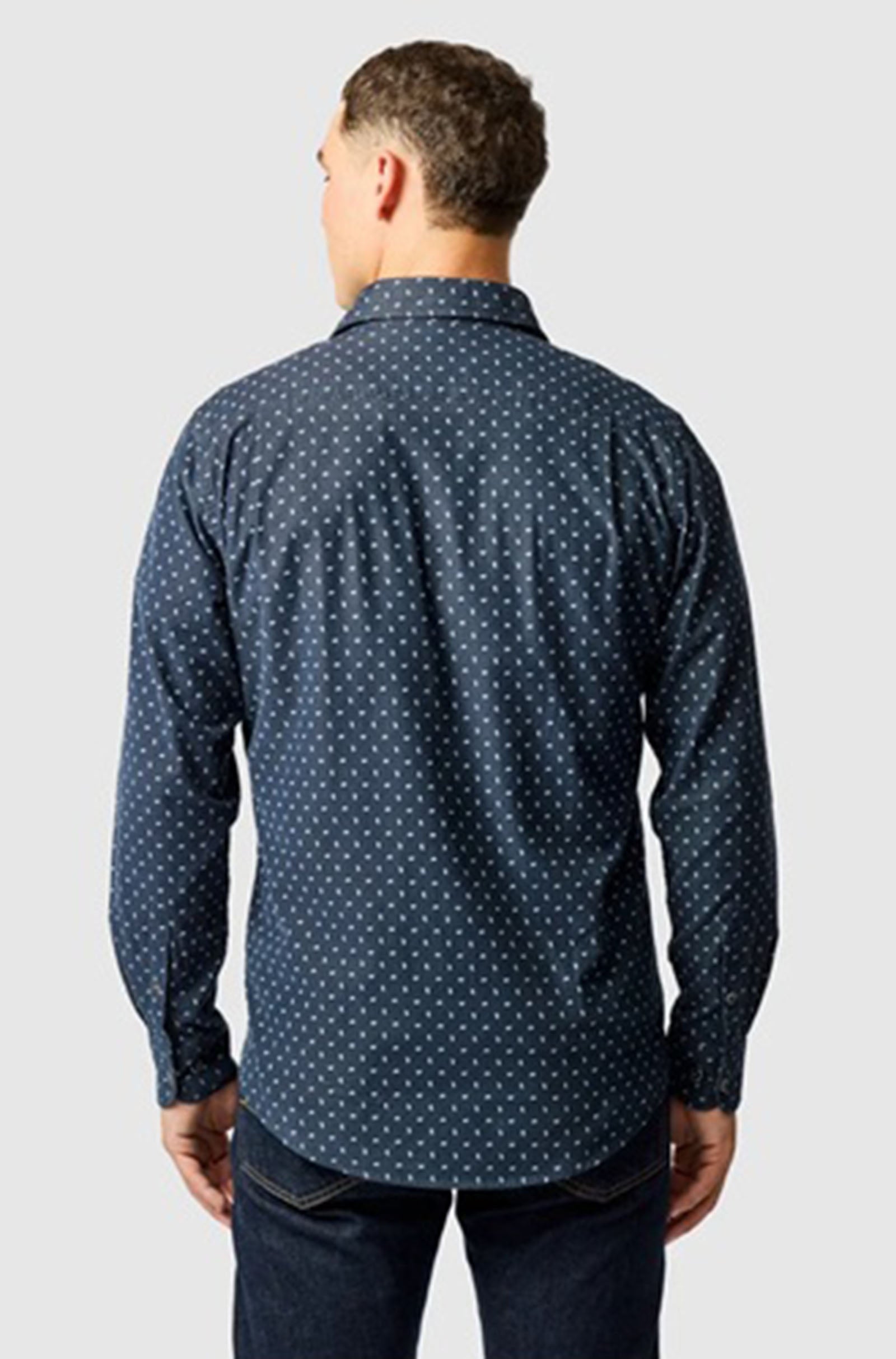RODD & GUNN - HARRINGTON Sports Fit Shirt in BLUEBERRY LP6576