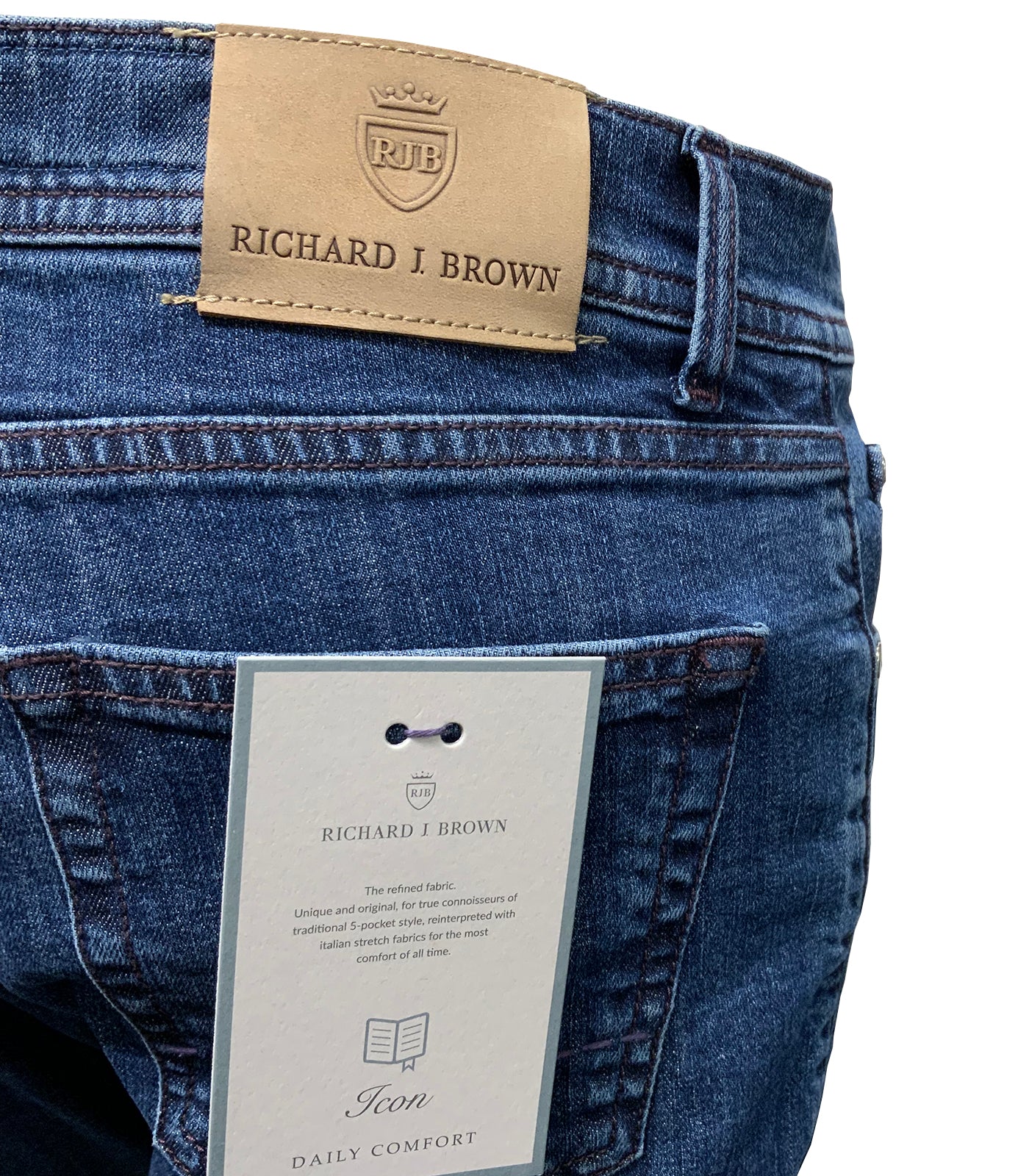 RICHARD J BROWN - T275.W420 MILANO Model Cotton Stretch Jeans In Light Blue