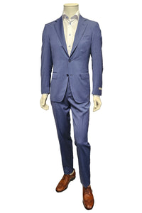 CANALI - Light Blue Micro Check Modern Fit Suit 13280/31/7R-BF00259/404