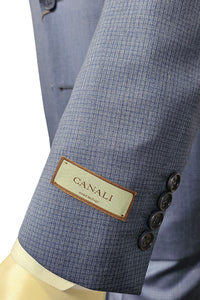 CANALI - Light Blue Micro Check Modern Fit Suit 13280/31/7R-BF00259/404