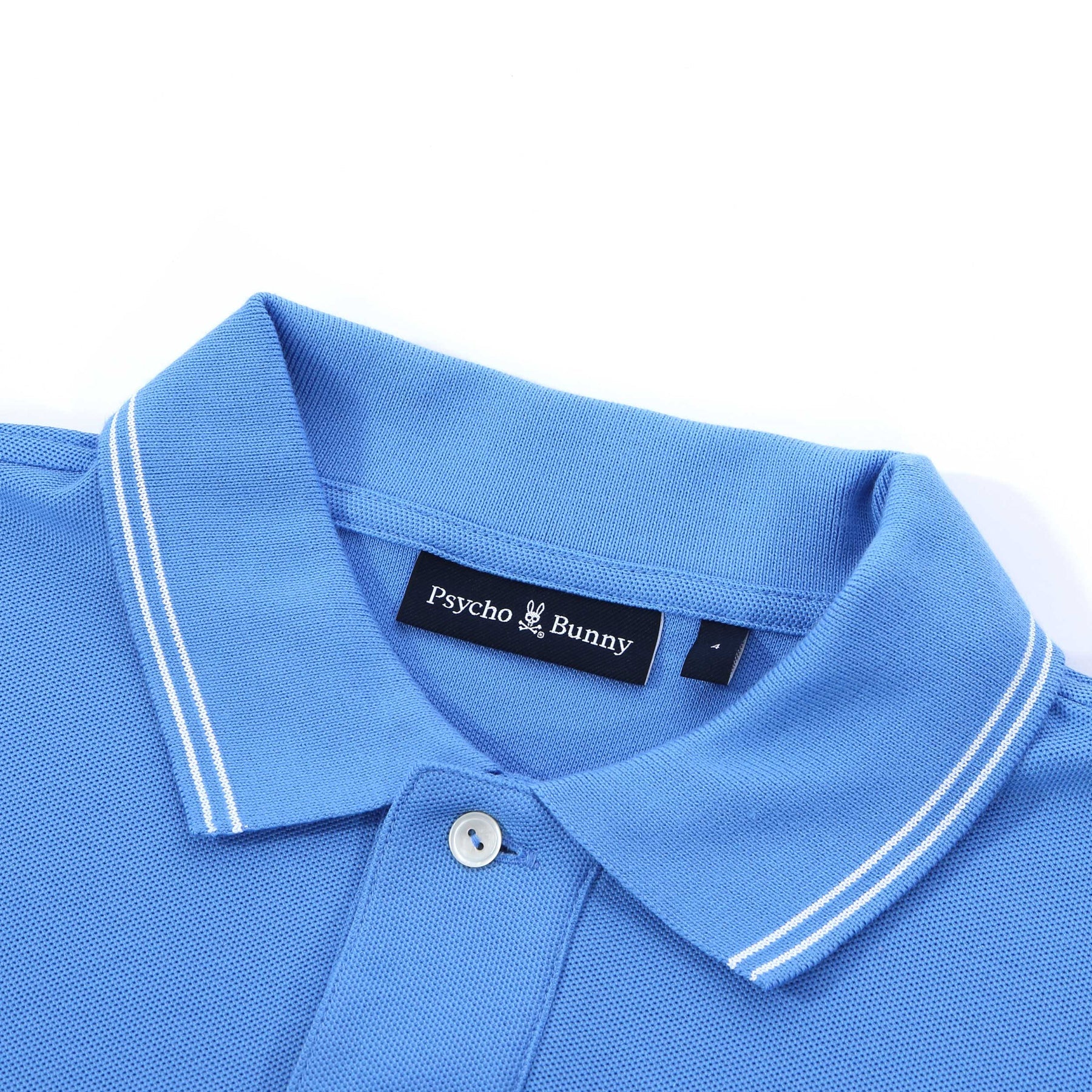 PSYCHO BUNNY - LOGAN Pique Polo Shirt In Marina B6K136B200 MARINA