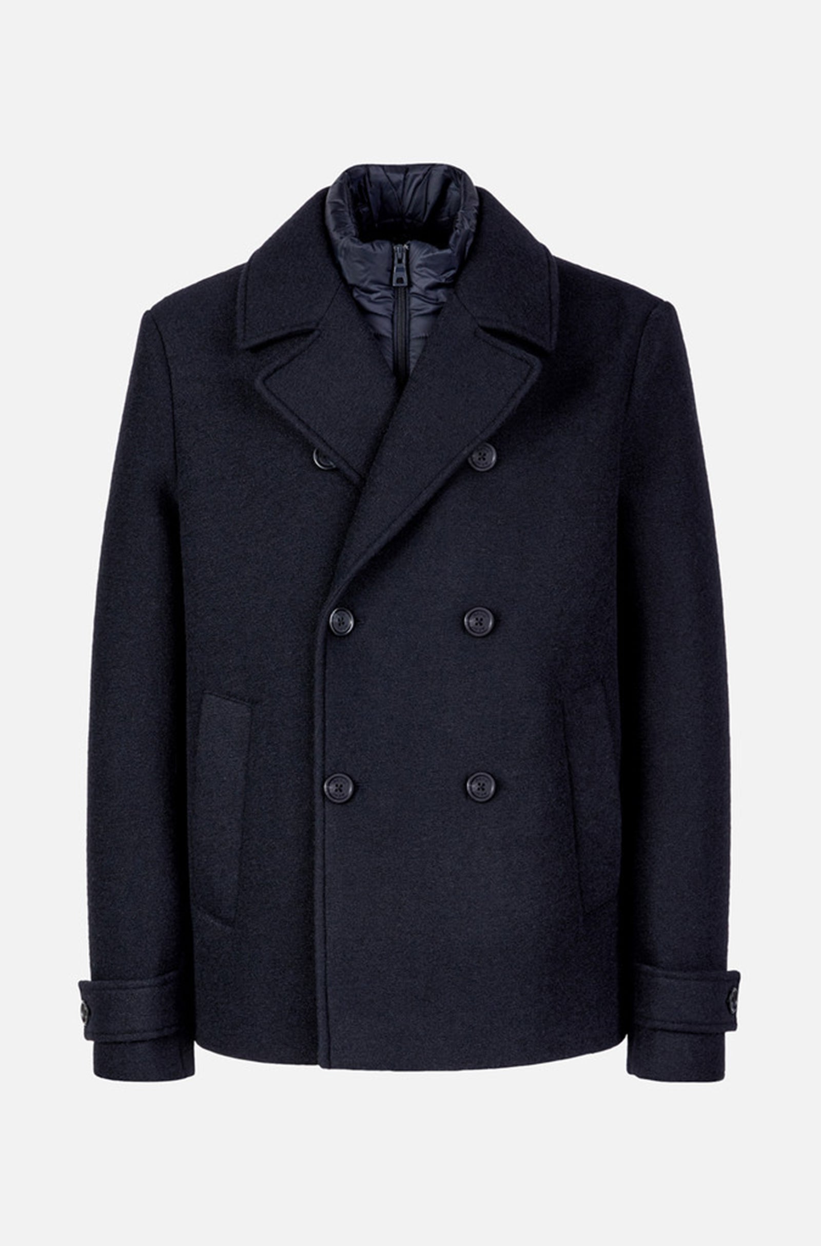 GEOX - CLAUDIO Peacoat in Dark Sky Captain Blue With Detachable Padded Bib M5615BT3289F1624