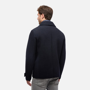 GEOX - CLAUDIO Peacoat in Dark Sky Captain Blue With Detachable Padded Bib M5615BT3289F1624