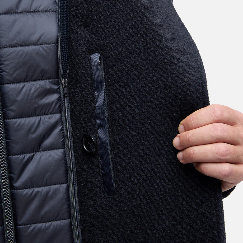 GEOX - CLAUDIO Peacoat in Dark Sky Captain Blue With Detachable Padded Bib M5615BT3289F1624