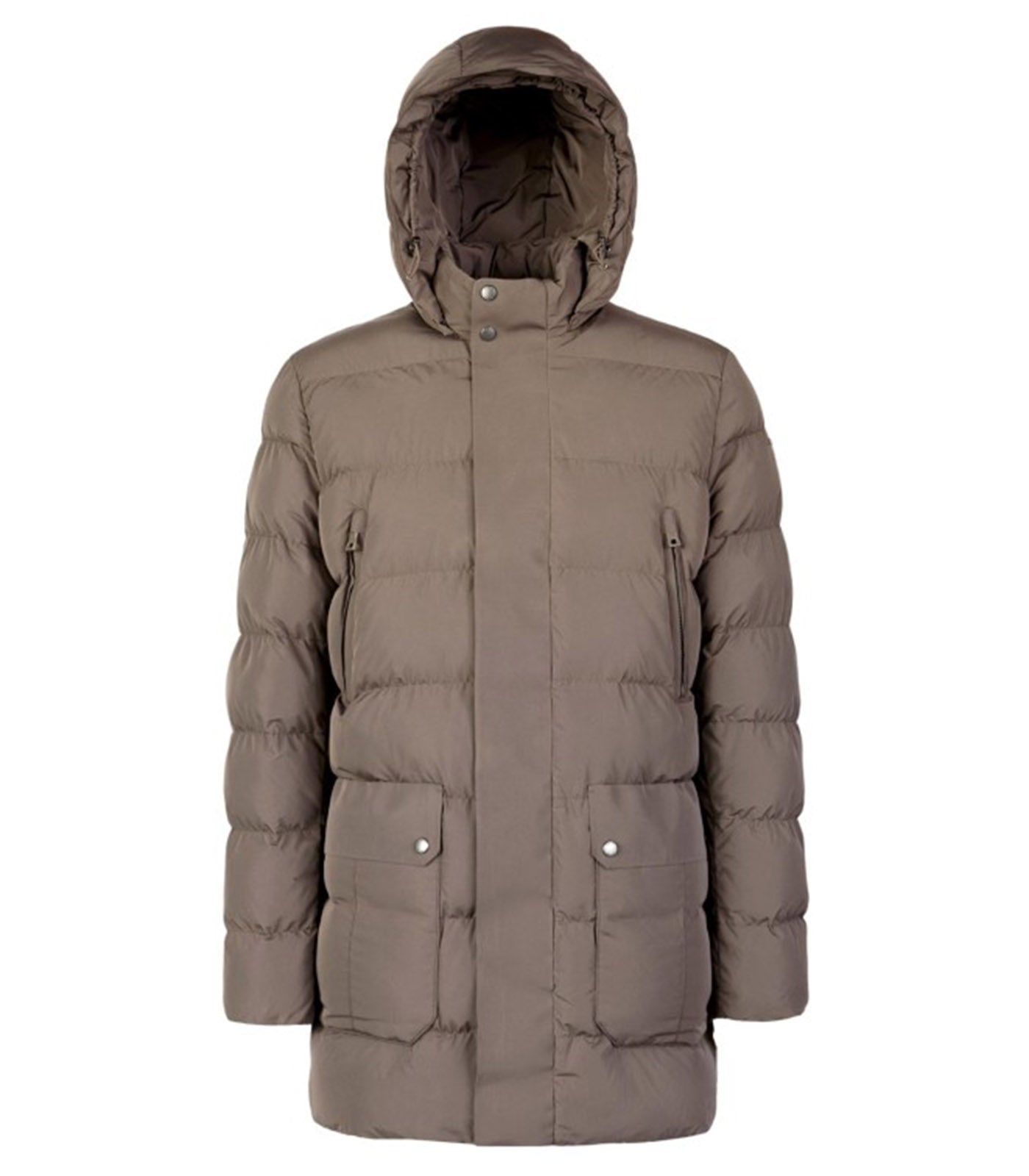 GEOX - PIEVE Longline Quilted PARKA in Bungee Cord M5628NT3270F1432