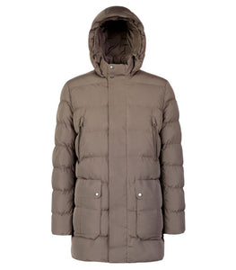 GEOX - PIEVE Longline Quilted PARKA in Bungee Cord M5628NT3270F1432