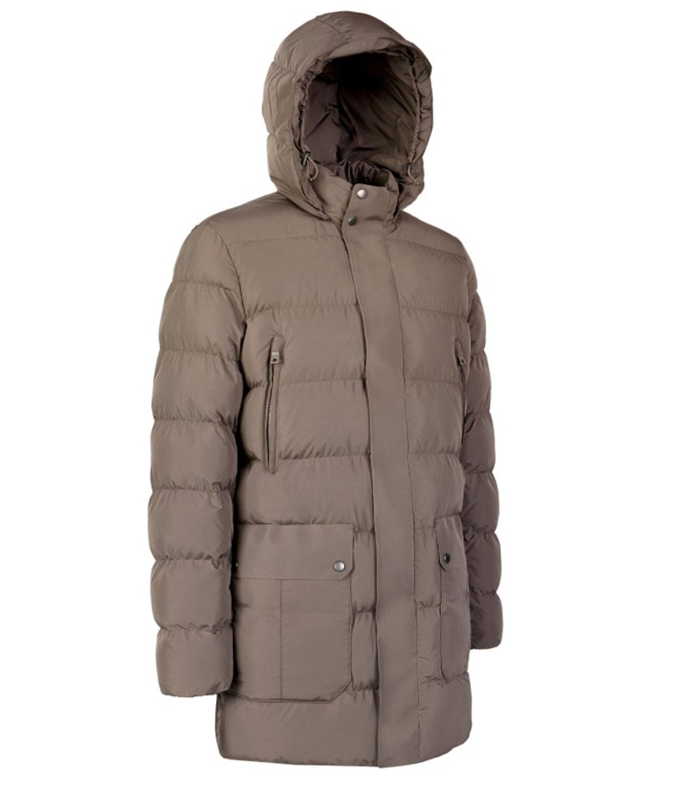 GEOX - PIEVE Longline Quilted PARKA in Bungee Cord M5628NT3270F1432