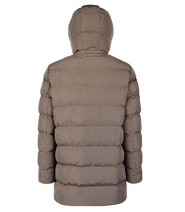 GEOX - PIEVE Longline Quilted PARKA in Bungee Cord M5628NT3270F1432