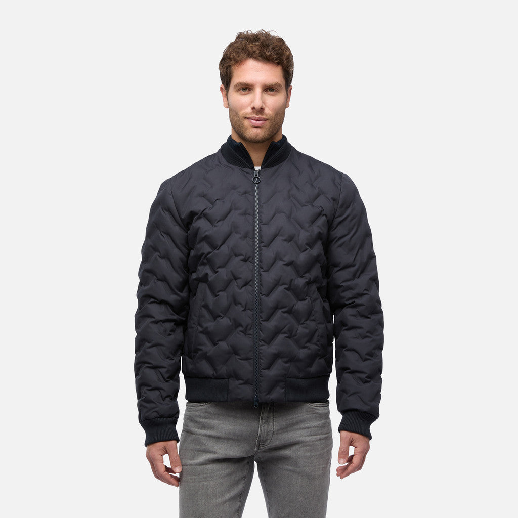 GEOX - SPHERICA Bomber Jacket In Sky Captain Blue M5628RT3271F1624