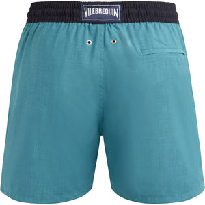 VILEBREQUIN - MAGNUS Super 120's Wool Swim Shorts In Azure Blue MGUU3L51