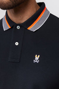PSYCHO BUNNY - Manteno Pique Polo Shirt in Navy B6K330Z1PC NVY