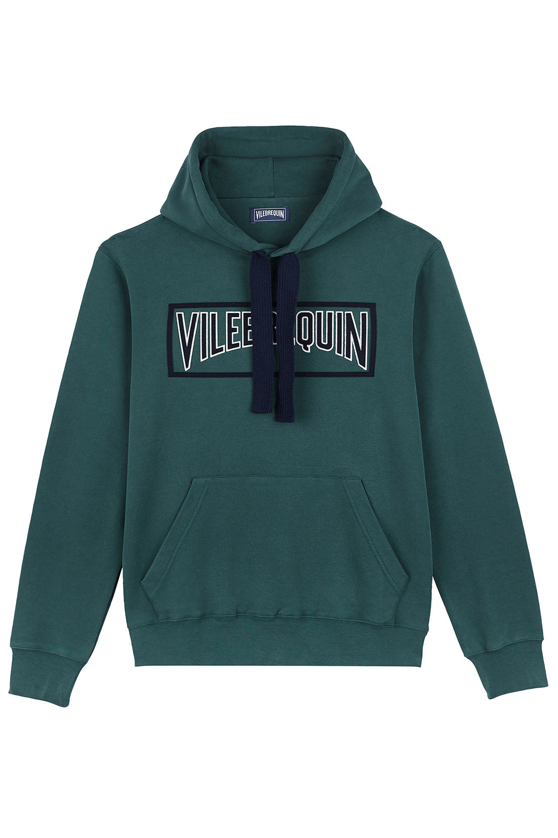 VILEBREQUIN - MARTIN Cotton Hooded Sweatshirt in Pine Green MRIC4P88-471