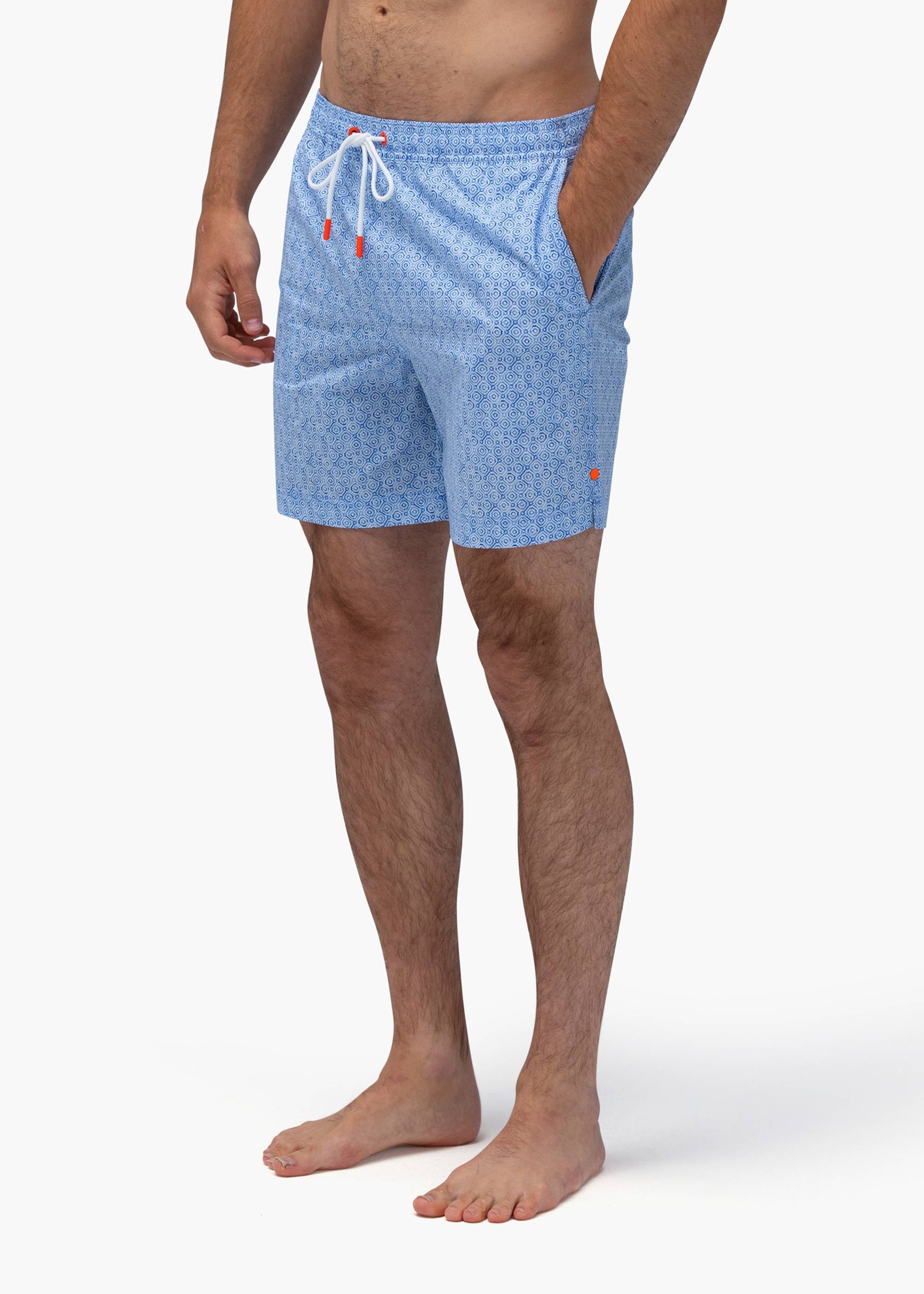 SWIMS - MOSAICO Swim Shorts In Blue