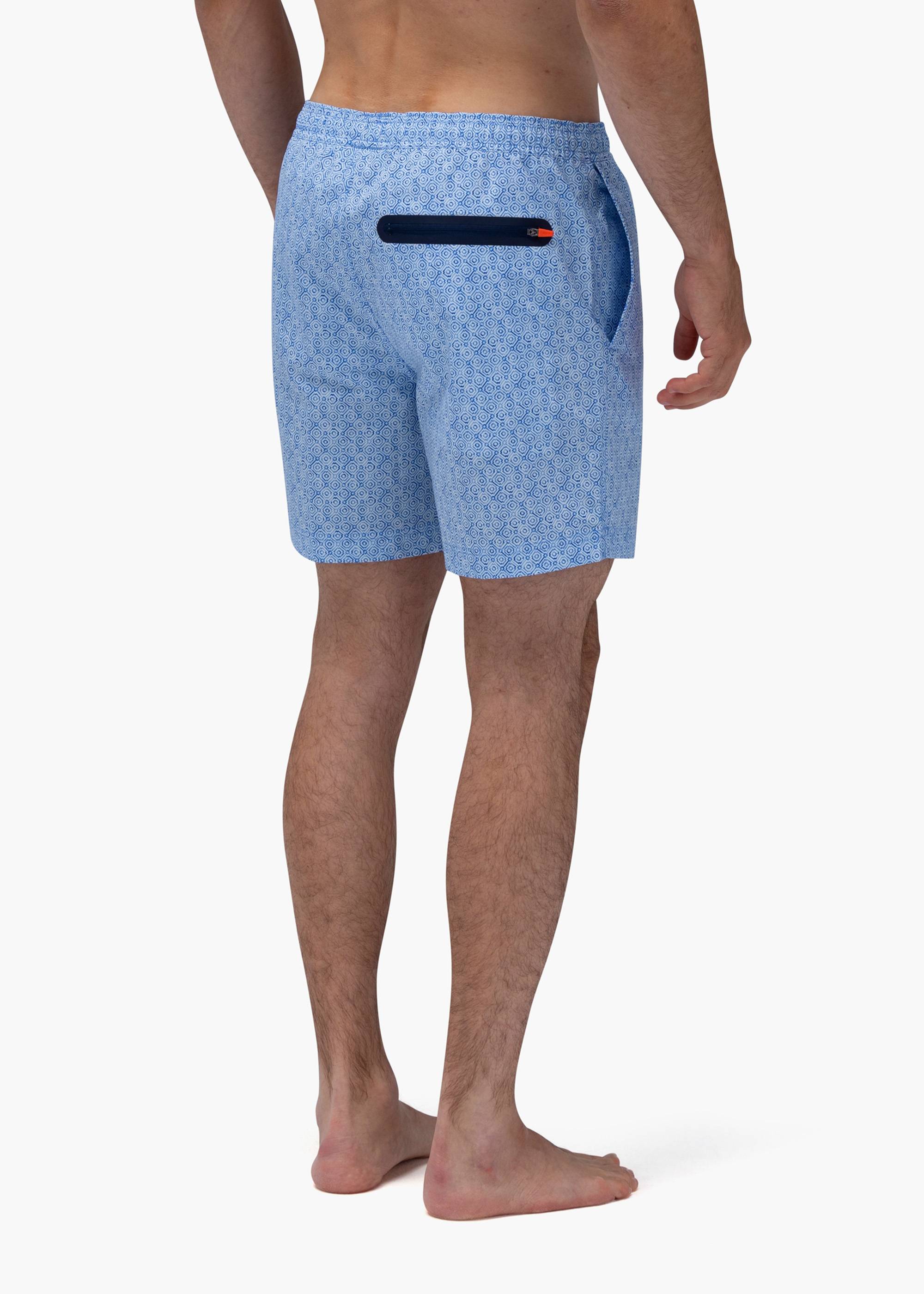 SWIMS - MOSAICO Swim Shorts In Blue