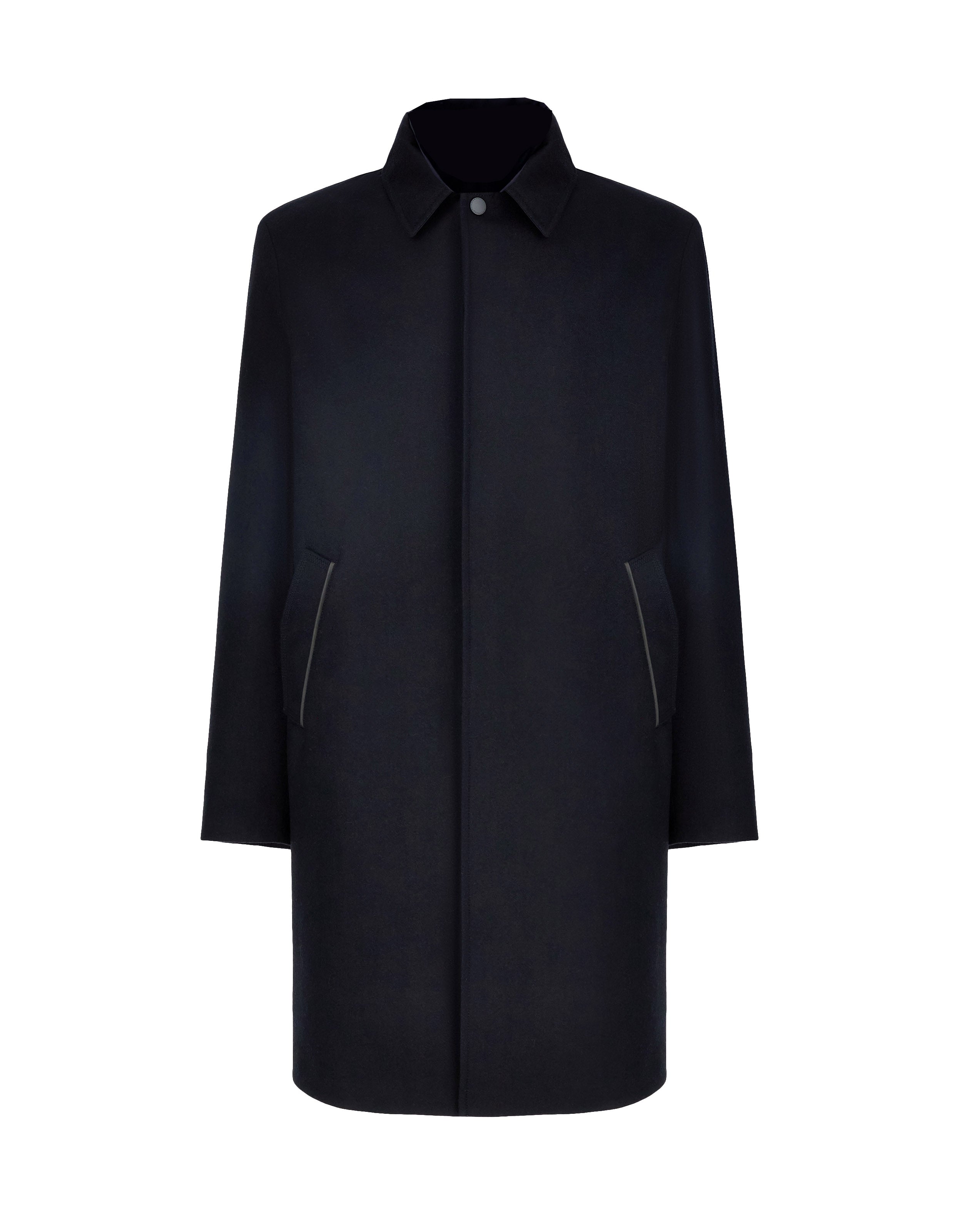 CANALI - Dark Blue Impeccabile Wool Overcoat O10500W-SR01809-306