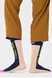 HAPPY SOCKS - RIGHT WRONG Socks in Navy P000071