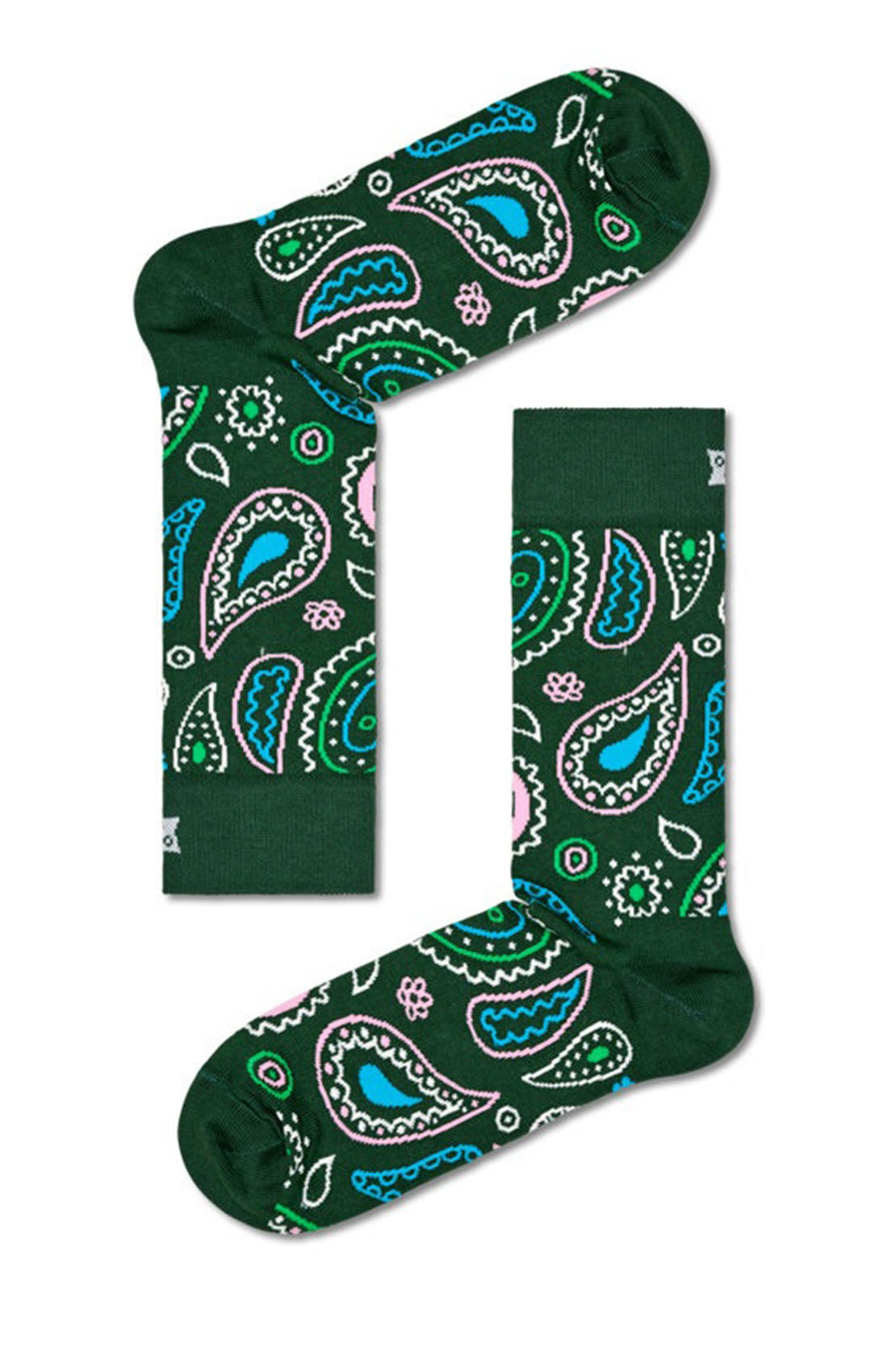 HAPPY SOCKS - PAISLEY Socks in Green P000086
