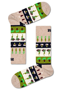 HAPPY SOCKS - VEGGIE STRIPE Socks in Beige P000135