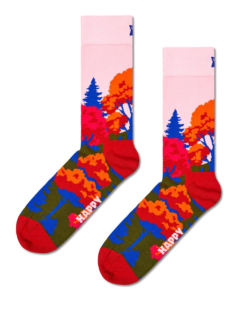 HAPPY SOCKS - Autumn Socks in Pink - P002236