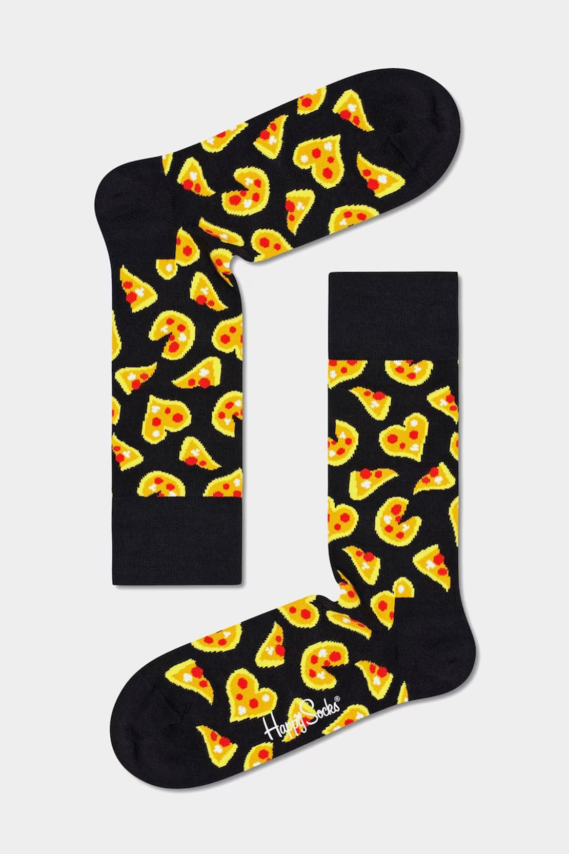 HAPPY SOCKS - PIZZA LOVE Socks in Black PLS01-9300