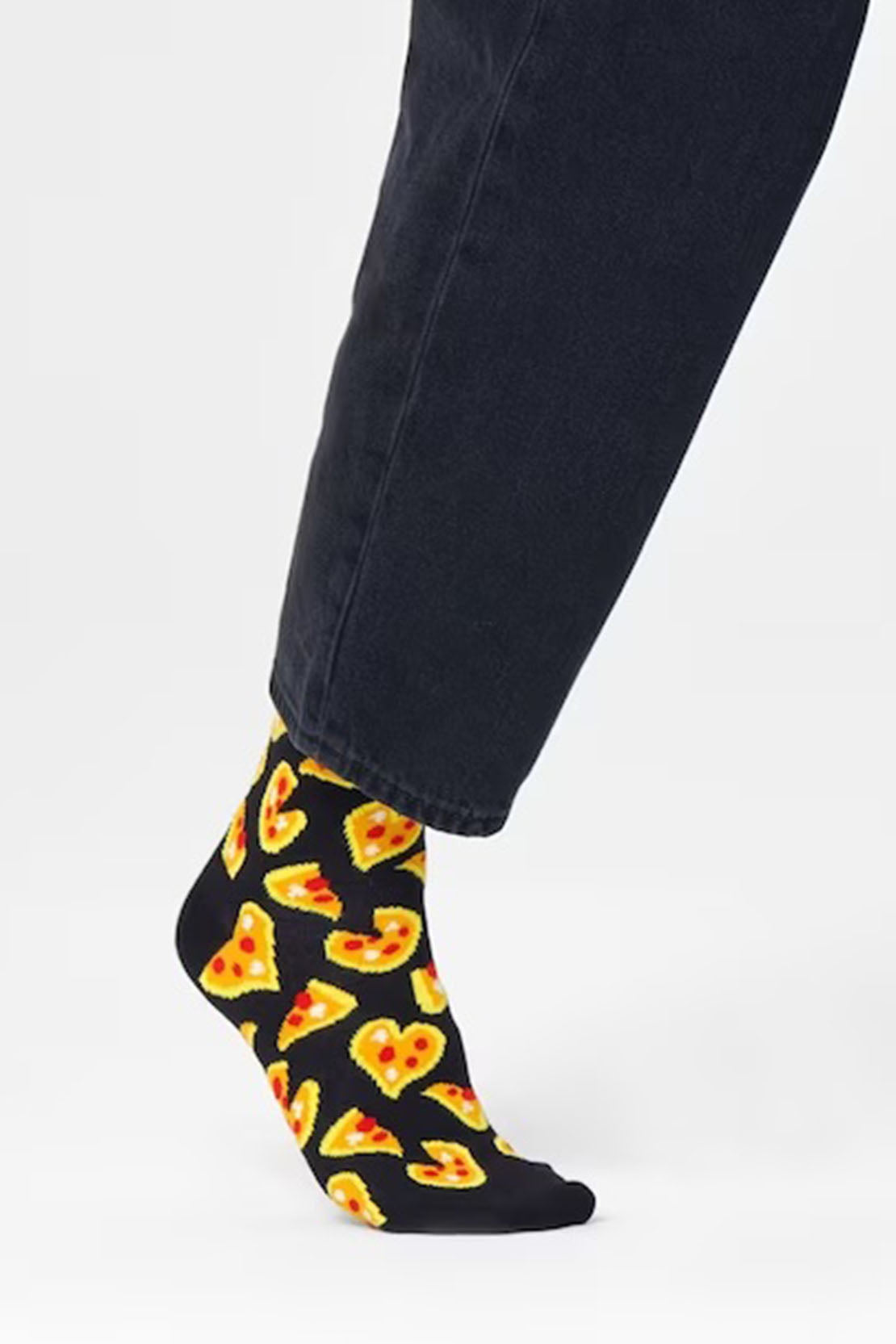 HAPPY SOCKS - PIZZA LOVE Socks in Black PLS01-9300