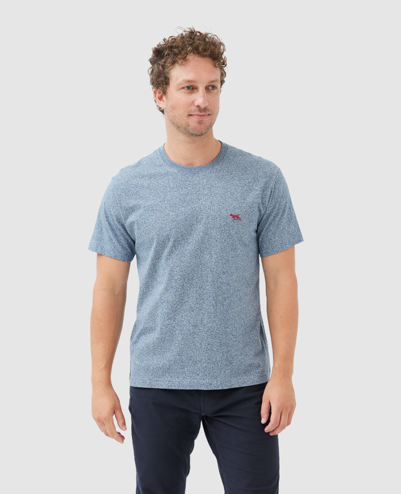 RODD & GUNN - The Gunn T-Shirt in Denim Blue 004120-24