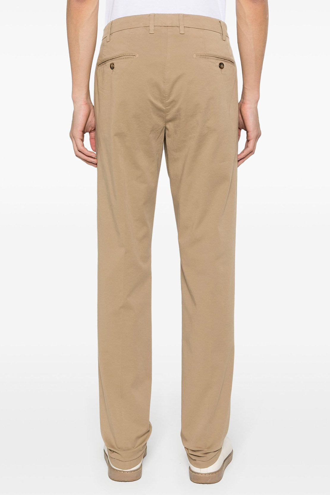 CANALI - Beige Chinos In Garment Dyed Cotton Microtwill - 91633-PT00452-726