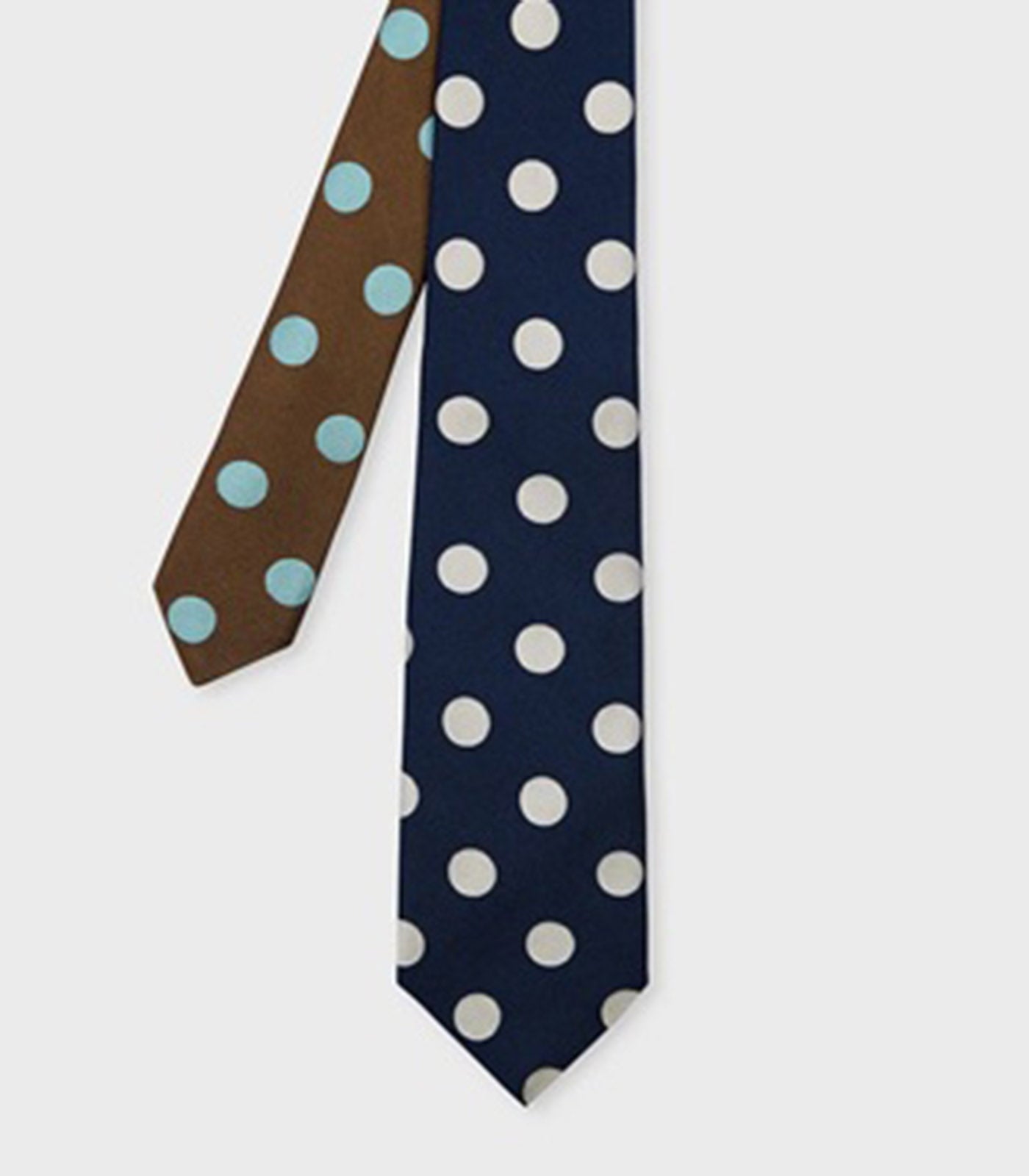 PAUL SMITH - GIANT SPOT Silk Tie in Navy
