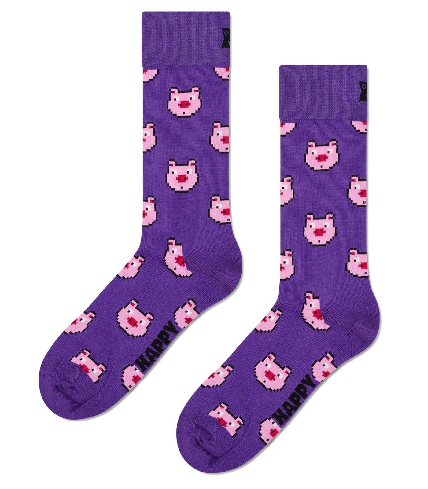 HAPPY SOCKS - Pig Sock in Purple - P003167