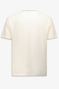 GANT - Framed Tipped Piqué T-Shirt in Eggshell White 2033019 113