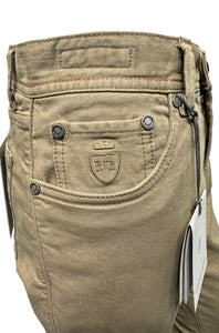 RICHARD J BROWN - T231.122 MILANO Model Stretch Cotton Sand Coloured Jeans