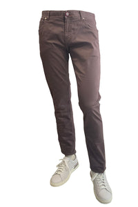RICHARD J BROWN - TOKYO Model Slim Fit Stretch Cotton ICON Jeans In Rust T252.546