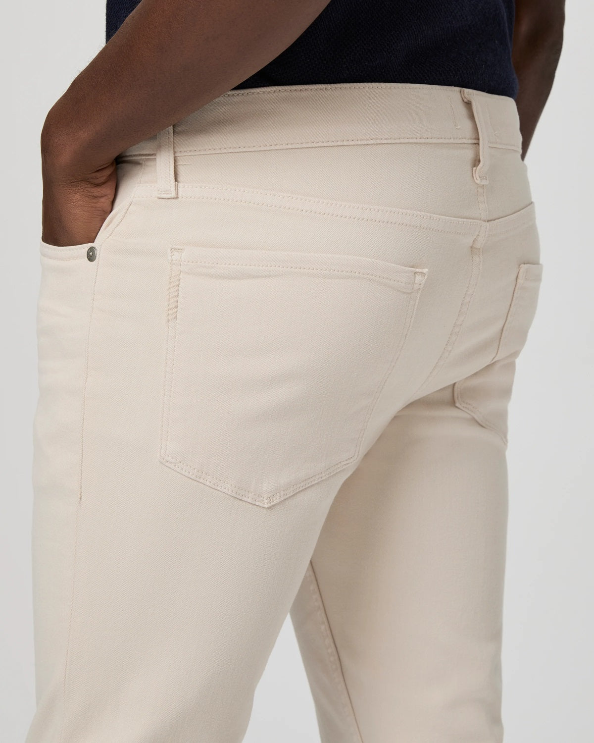 PAIGE - Transcend LENNOX Slim Jean in Off White SEA SHELL M653799-D223
