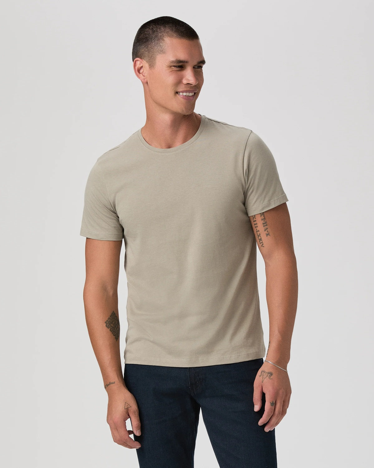 PAIGE - SORDIN Slim Fit Pima Cotton T-Shirt in ECHO M330N92-C876