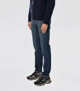BRIGLIA 1949 - STEVE Dark Blue Cotton Stretch Slim Jeans 400016-679-011
