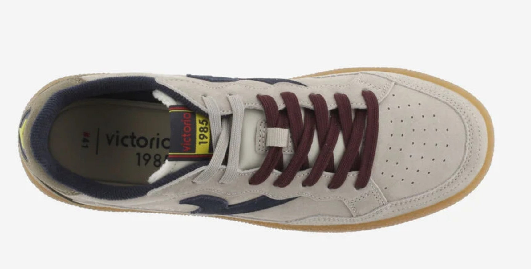 VICTORIA 1985 - SMASH - SUEDE Trainers in Taupe