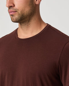 PAIGE - SORDIN Slim Fit Pima Cotton T-Shirt in MALBEC M330N92-C521