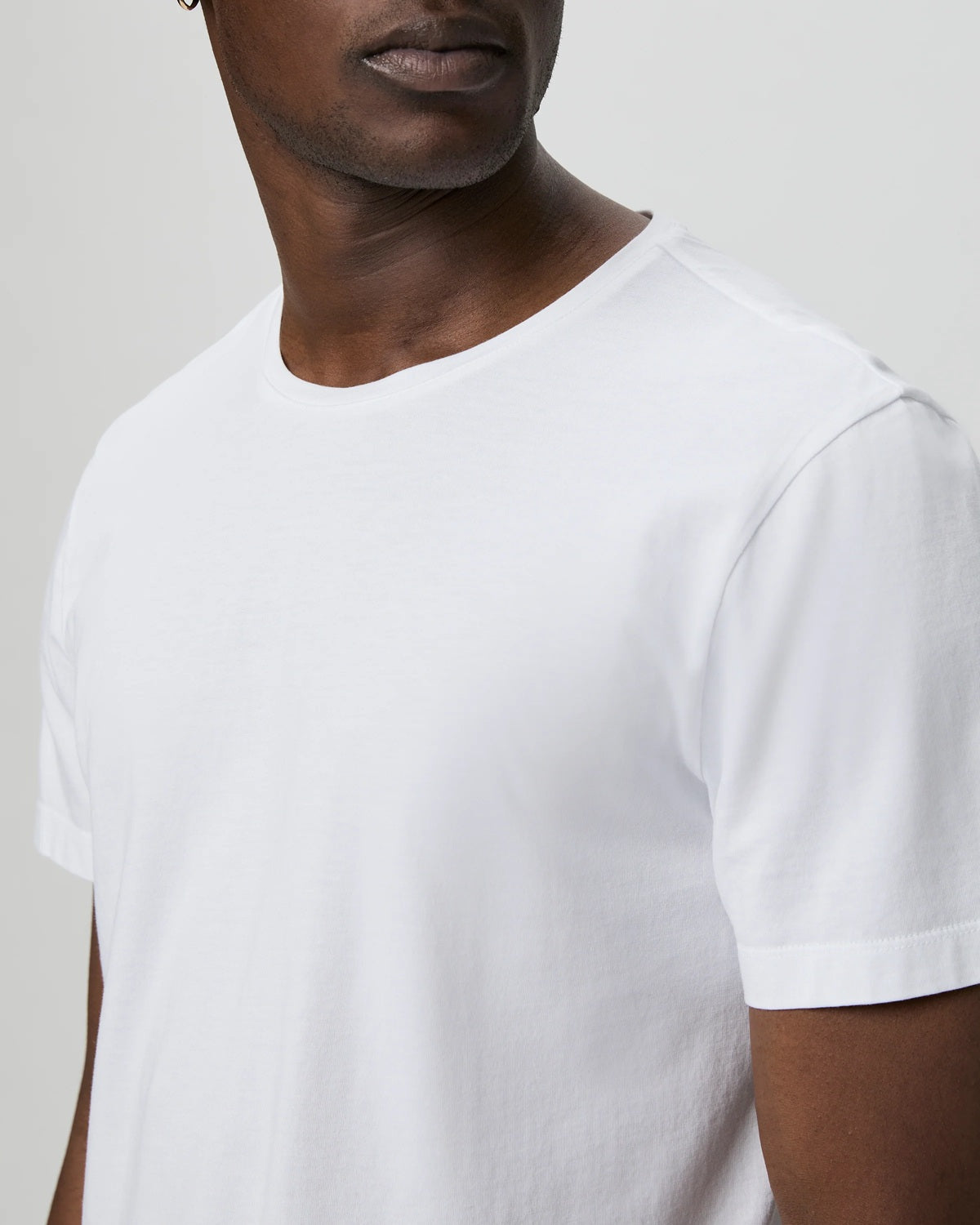 PAIGE - SORDIN Slim Fit Pima Cotton T-Shirt in WHITE M330N92-1165