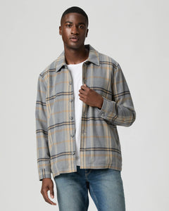 PAIGE - TELFORD JACKET in BLUE ASH PLAID M415Q20-C631