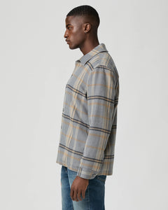 PAIGE - TELFORD JACKET in BLUE ASH PLAID M415Q20-C631